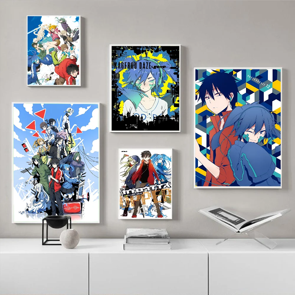 Аниме Kagerou Daze классические винтажные постеры Декор Картина на стену белая крафт-бумага кавайный Декор для комнаты Аниме Kagerou Daze классические винтажные постеры Декор Картина на стену белая крафт-бумага кавайный Декор для комнаты