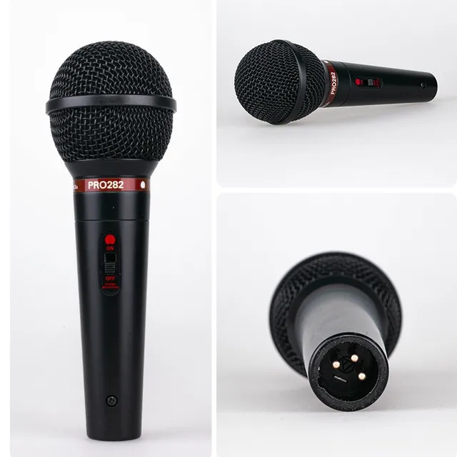 100% Original Audio-Technica PRO282 PRO383 Professional Performance Vocal Wired Dynamic Microphone Home KTV Amplifier Microphone 6