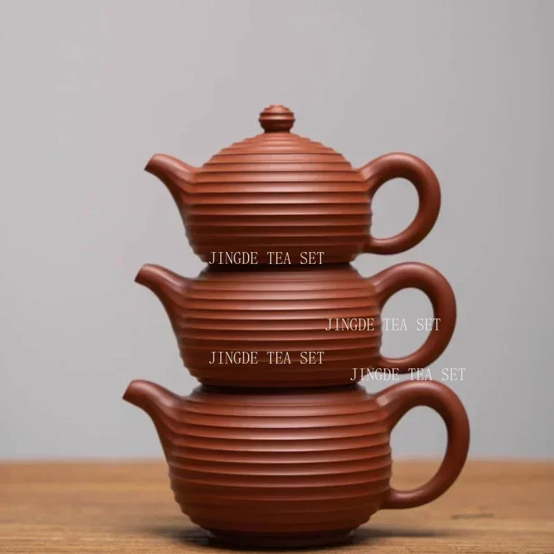Chaozhou Zhu Ni Teapot Qian Xian Xi Shi Hu Zisha Teapot Small Chinese Handmade Noble Consort Pot Ceramic Tea Set