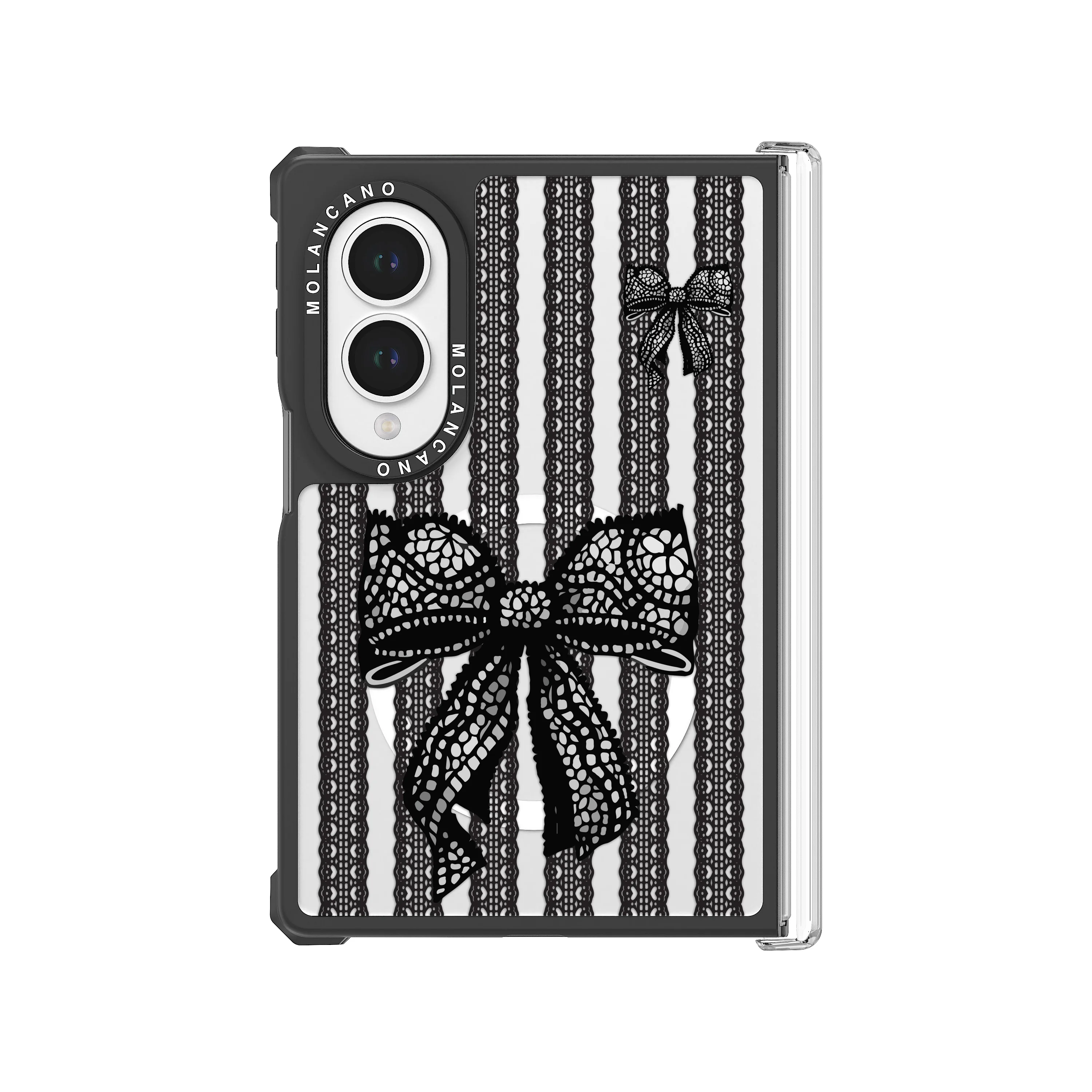Luxury Floral Butterfly Transparent Clear Case Cover