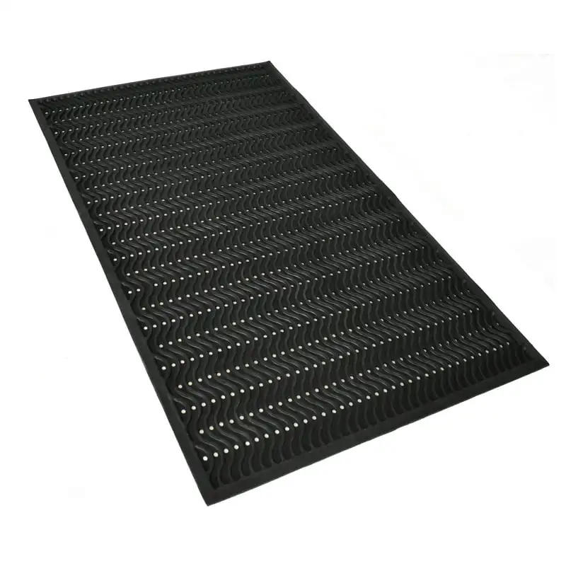 

Wave Rubber Outdoor Doormat 3' x 5' Long bath mat Home decorations Tapete entrada de casa Floor cushion Plushies Bath mat Custom