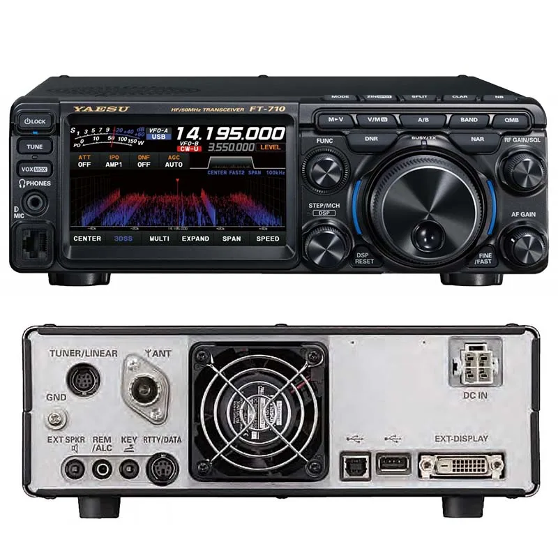 ヤエス FT-710 100W HF 50MHz CW AM FM バンド AESS 短波ラジオ