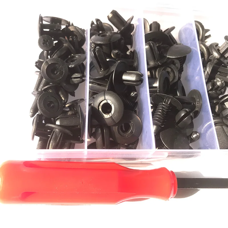 Auto Fastener Clips Car Clips Auto Fastener Mixed Body Push Retainer Pin Rivet Bumper Door Trim Panel Retainer Set For GM Ford Toyota Honda Chrysler
