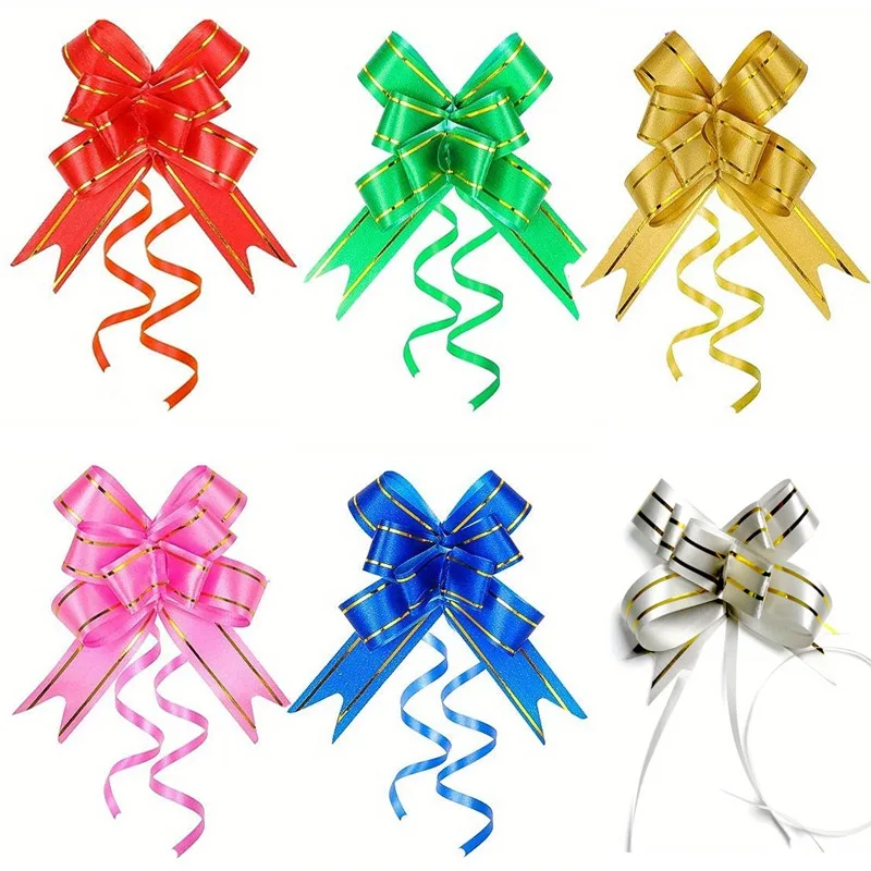 Ribbon Bow Decoration 60/40/10PCS Colorful Gift Packaging Bow Party Birthday Mother's Day Halloween Christmas Decoration