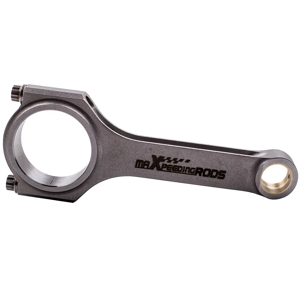 MSMaXpeedingrods 커넥팅 로드 제조 142mm 4개 단조 H-빔 및 ARP2000 볼트 혼다/아큐라 H23/F22 2.2 2.3L용