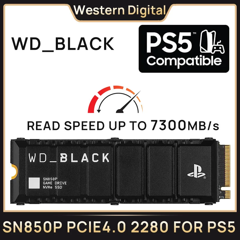SSD interne Wd_black Disque SSD Interne SN850P avec dissipateur