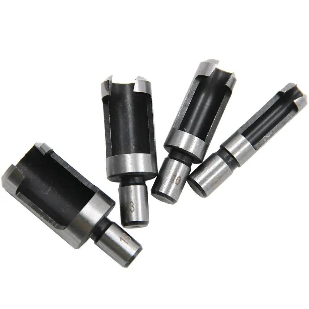 4pc runde Griff Barrel/klaue Typ Holz Stecker Bohrer Holzbearbeitung Loch Opener Reiben Bohrer Entfernung Werkzeug Schneiden werkzeug Set – Detail 7