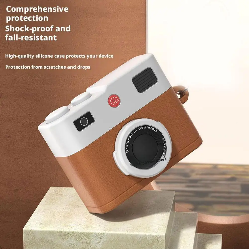 Ultra Thin Silicone AirPods Pro Case with Retro Film Camera Design