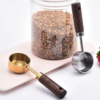 Wood Handle Coffee Scoop 2