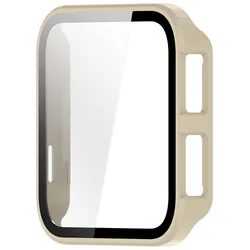 Garmin Venu Watch Protective Hard PC Case with Full Coverage Glass - Premium Smart Accessory Cover - Garmin Venu X1 (Ivory)