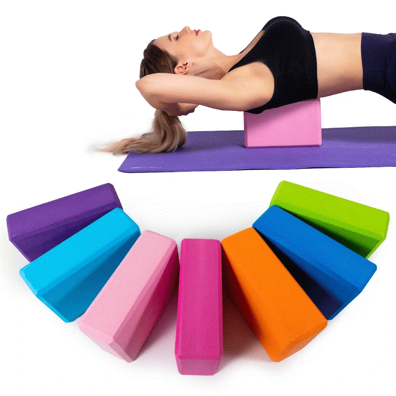 Yoga Block Pilates Soft Foam Brick Gym Stretch Sport Home Exercise Non Slip 