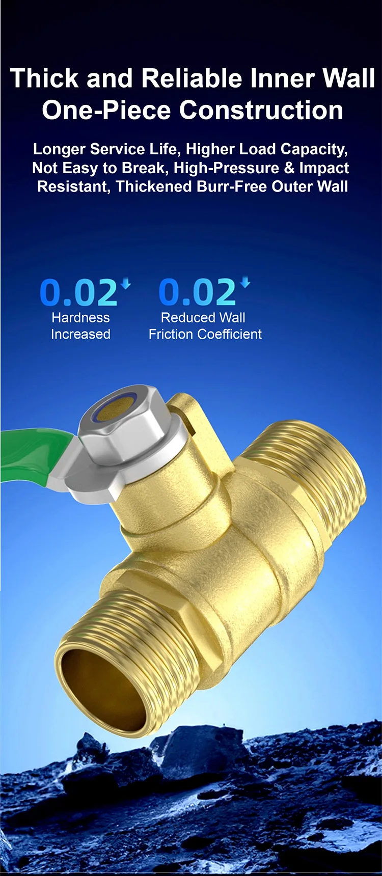 1/4 1/8 3/8 Inch Brass Mini Ball Valve BSP NPT Female Male Thread Red Handle Wat