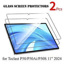 Premium 2 - Pack Tempered Glass Screen Protectors - 11 HD Clear, Scratch - Proof, 0.33mm Thickness (P50Ai P50S P50)