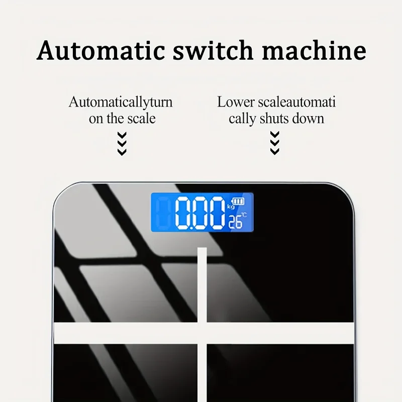 Electronic Scale Bathroom Scale Personal Scale High Precision Weight Scale withLCDHighdefinition display and temperature display