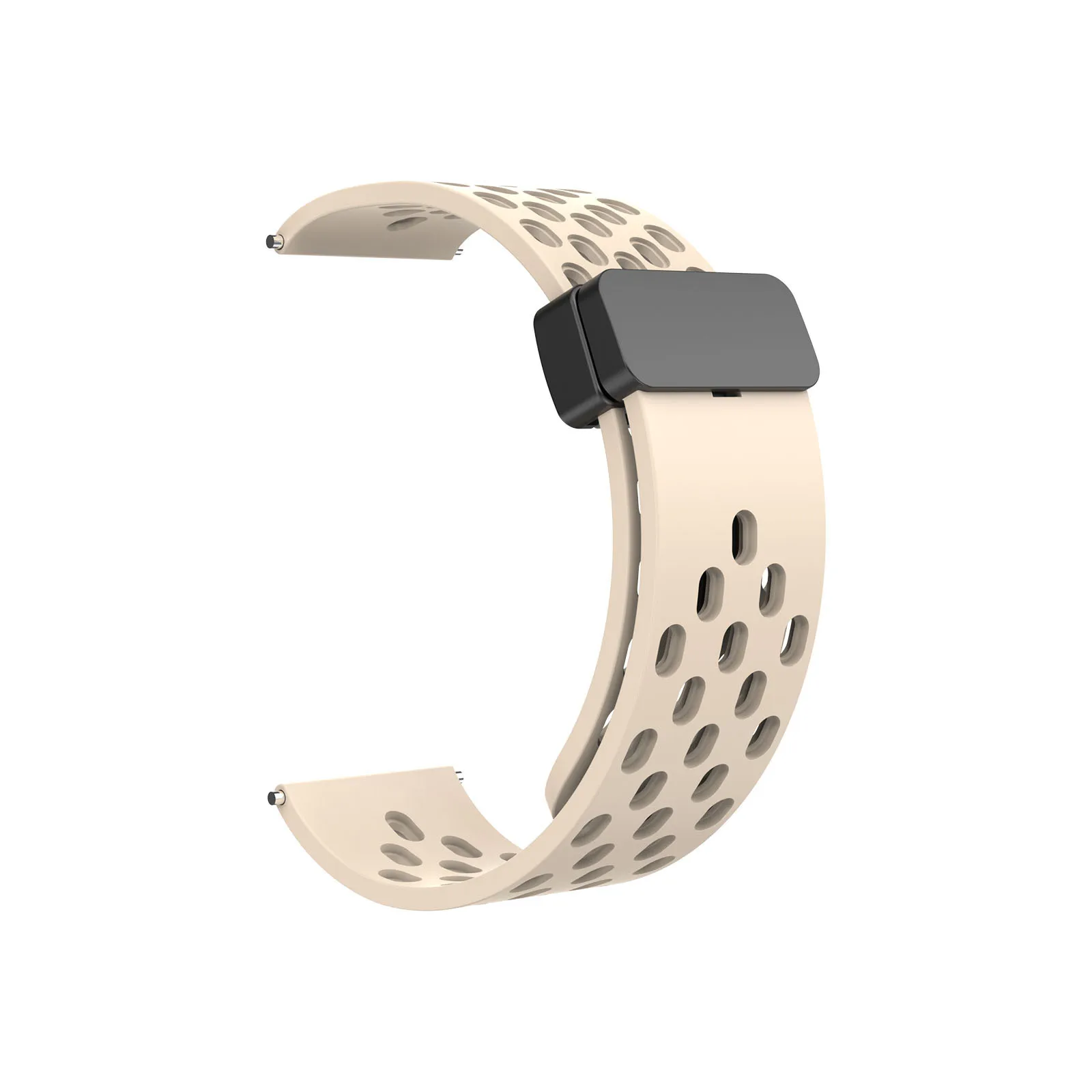 Versatile Silicone Strap with Magnetic Closure for Smartwatches - Available in Multiple Sizes
