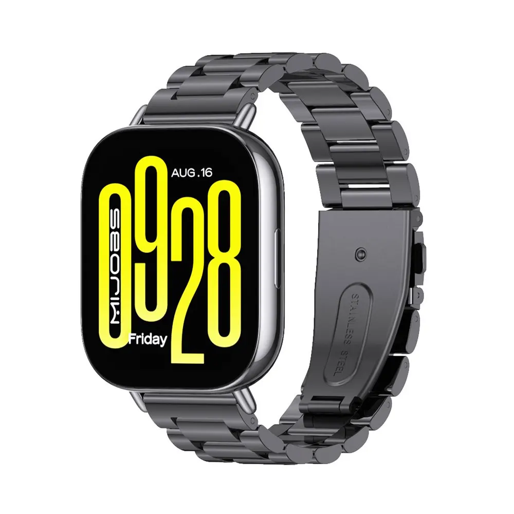 Enhanced Stainless Steel Metal Strap for Smartwatches - 22mm Wristband