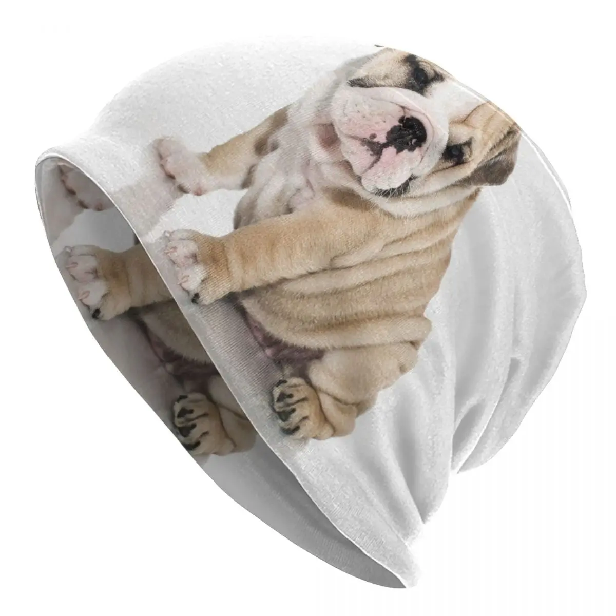 

Cute British English Bulldog Skullies Beanies Caps Winter Warm Men Women Knitting Hats Unisex Adult Pet Dog Lover Bonnet Hats