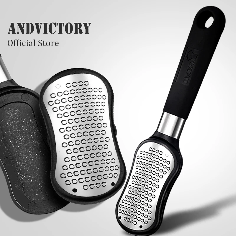 

1Pcs Double-sided Foot File Professional Dead Skin Callus Heel Remover Stainless Steel Feet Care Pedicure Tools