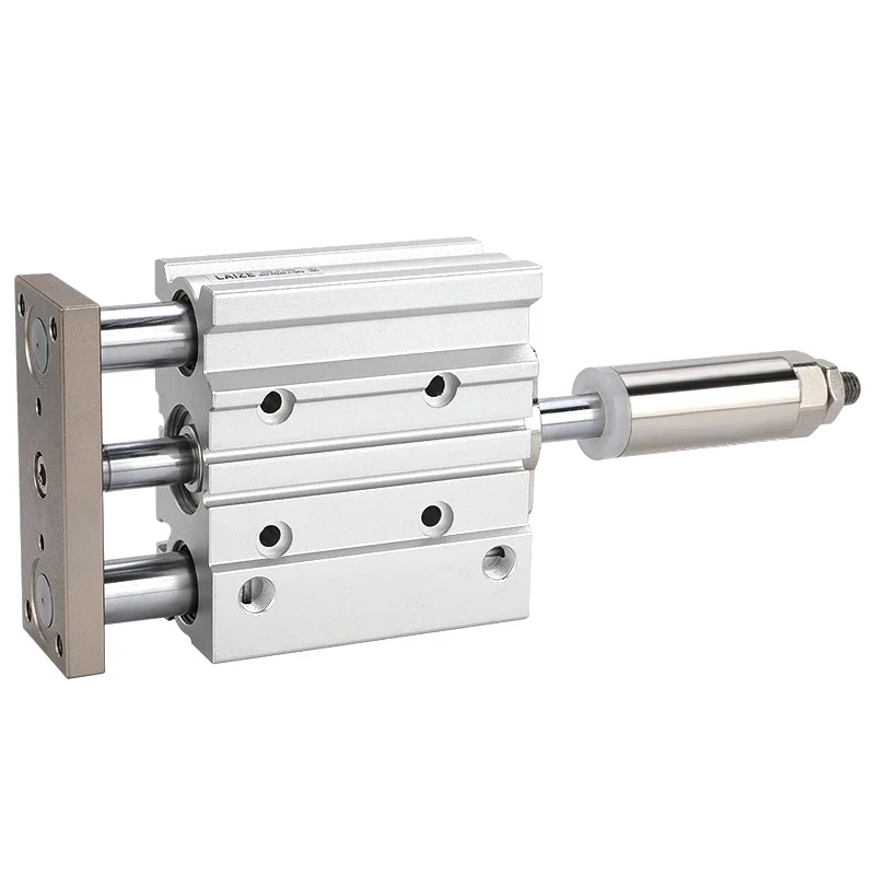 SMC Type With guide rod stroke adjustable three-axis cylinder three-rod MGPMJ series 12/16/20/25*32X40X50-20/30-XC8