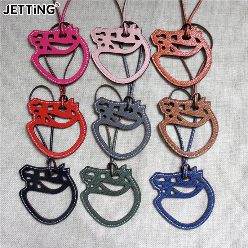 

Fashion Simple Hollow PU Leather Keychain For Women Backpack Pendant Bag Decor Accessories