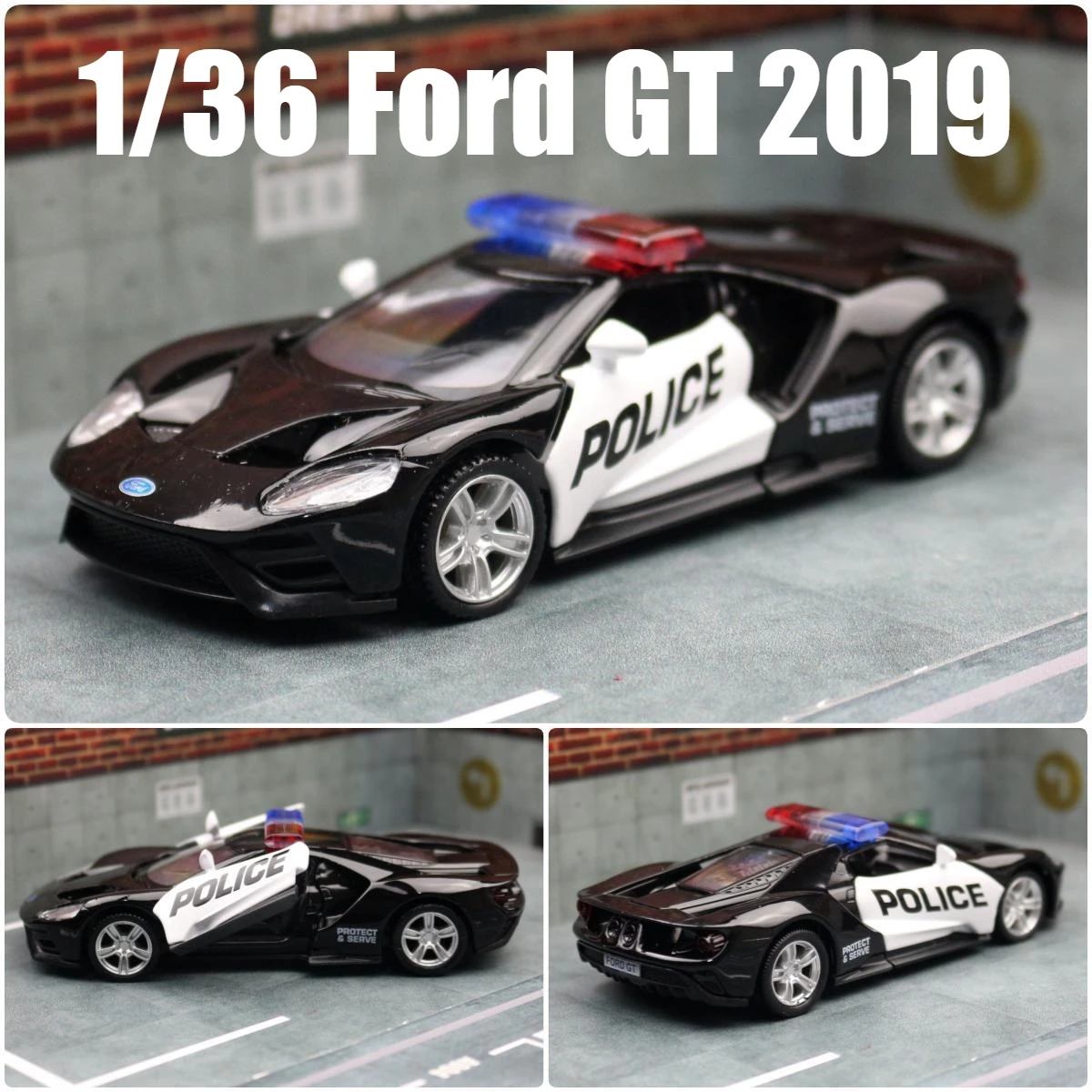 1/36 Ford GT Racing Car Toy Model For Children 5'' RMZ CiTY