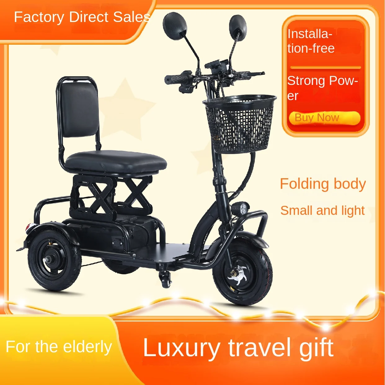 Bicicleta 3 Ruedas Cesta Triciclo Adultos Fetcoi 20 Pulgadas - 3 Ruedas Estable - Con Cesta Compra - Ideal Mayores, Mujeres - Color Negro Bicicleta Adultos Estable