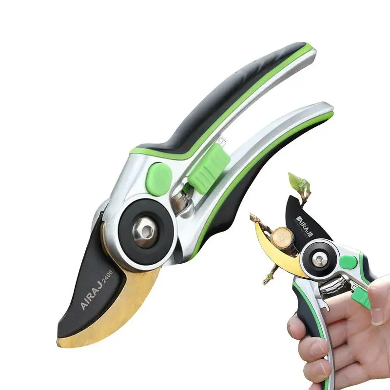 

AIRAJ Pruning Shear Garden Tools Labor Saving Scissors Gardening Plant Sharp Branch Pruners SK5 Blade Pruning Scissors For Home