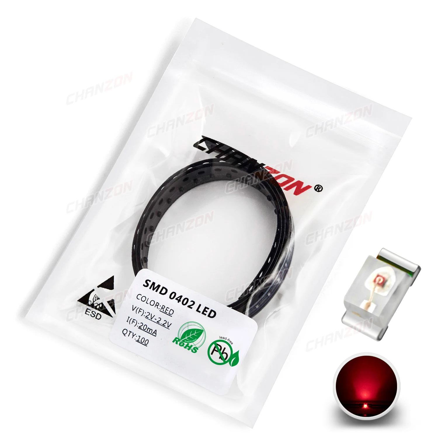 100Pcs 0402 SMD LED 방출 다이오드 칩 따뜻한 흰색 빨간색 녹색 파란색 노란색 주황색 2V 3V SMT 마이크로 작은 표면 실장 DIY PCB 램프