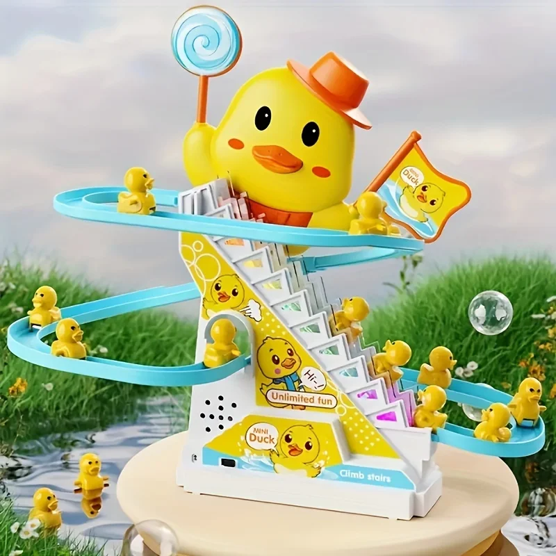 Ducklings Climbing Stairs Musical Toys with Lights and Music for Children Birthday Gifts Easter Toys Girl Toys Ducklings Climbing Stairs Musical Toys with Lights and Music for Children Birthday Gifts Easter Toys Girl Toys