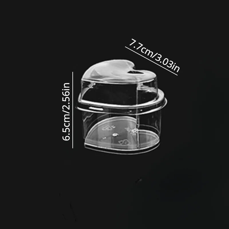 10sets Disposable Heart-Shaped Mousse Cups with Lids, Party Deli Snack Containers, DIY Catering Supplies for Home Gatherings