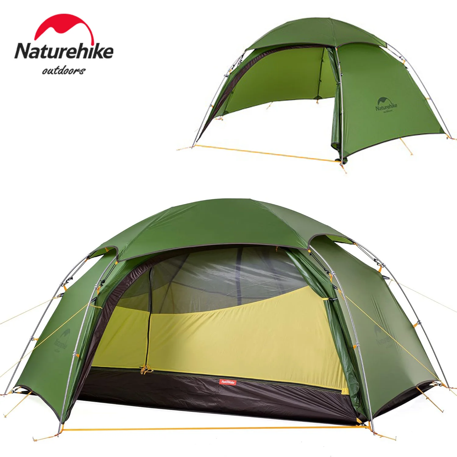 Cloud Peak 2 Tent Ultralight Waterproof Camping Tent 4 Season Backpacking Traveling for 2-3 people T-zipper