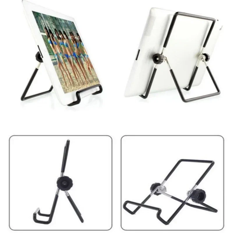 Desktop Metal Steel Multi-angle Non-slip Portable Foldable Adjustable Stand Holder Pad Tablet Stand Holder