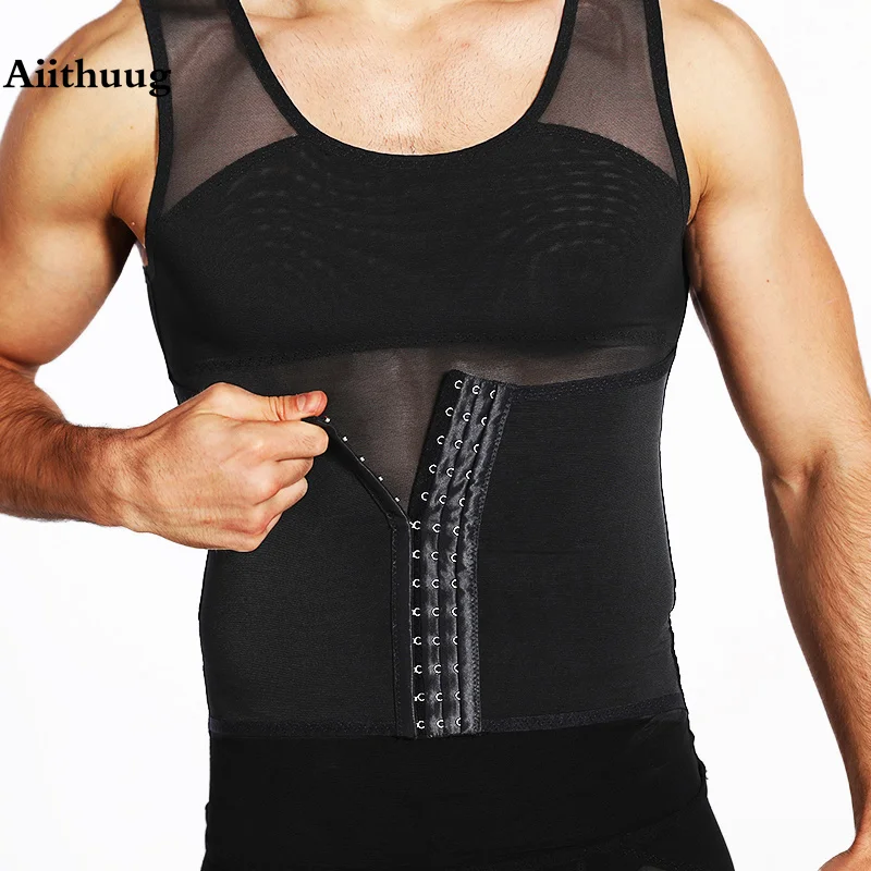 Tank Top Compression Double Compress Waist  Men Compression Shaper - Tummy  Control - Aliexpress