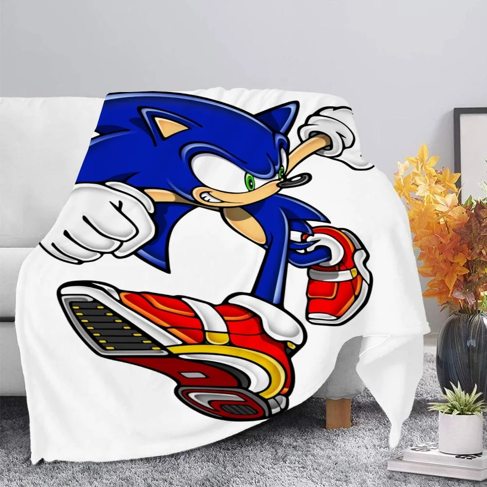 Summer Comforter Sonic Cobija Blanket Fluffy Soft Blankets for Baby Plaid Home and Decoration Double Bed Blankets & Throws Anime 3