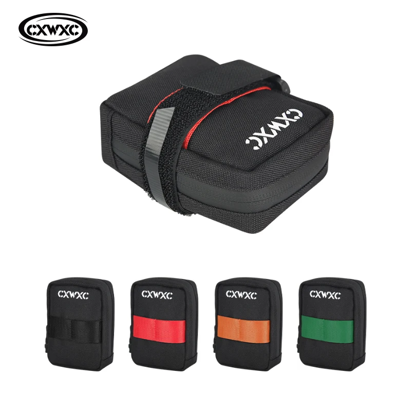 CXWXC Cycling Saddle Bag 0.35L Mini Portable Bike Tail Bag MTB Mountain Road Bike Tool kit Repair Bicycle Accessories
