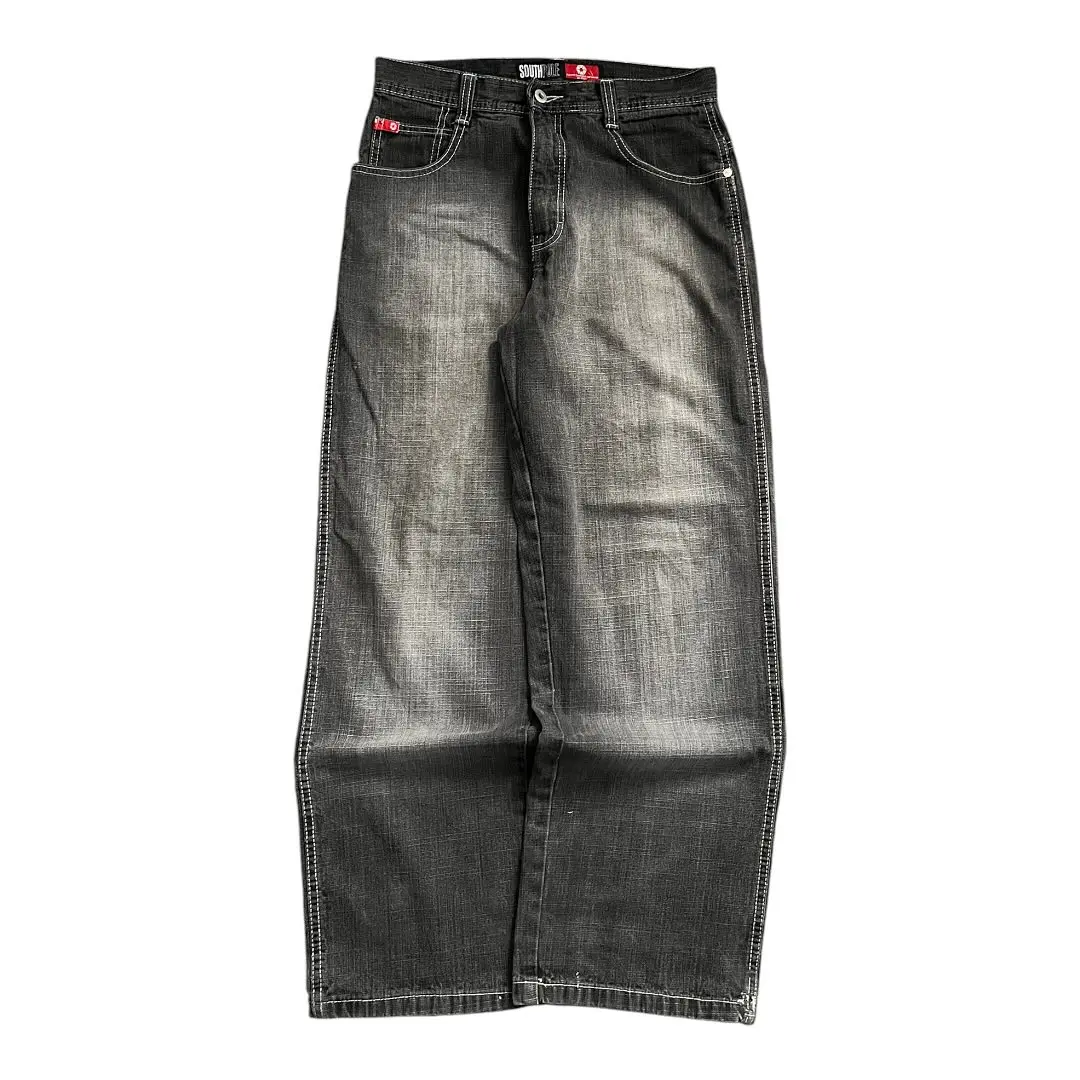 South pole Jeans 2000s New Retro wash Loose Jeans Men's and