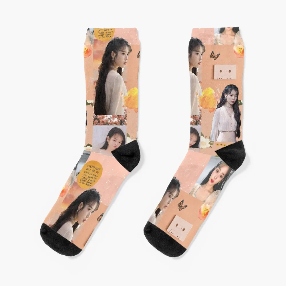 

IU KpopLee Ji-eun  Socks custom socks New year's socks sport socks Socks Women's Men's