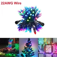 50pcs  DC 12V 12MM Led String Light Smart Pixel Module IP68 Waterproof WS2811 IC Digital LED Christmas Wedding decorate Light