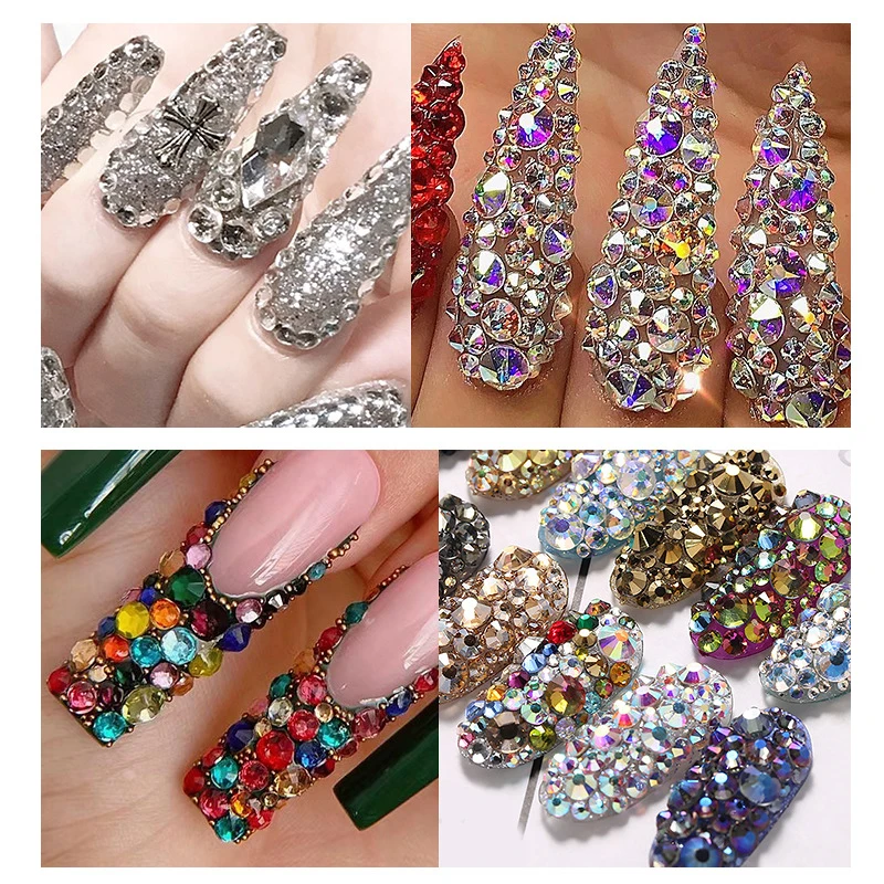 20 Stück Nageldesign Strass-Set – Süße Tier-Motive, 3D-Metallsteine, Für DIY Nail Art Zu Hause Oder Im Salon