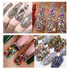 3Pcs/Set Nails Art Accesorios Multi-Size Rhinestones 3D Crystal DIY Decorations Glitter Crystal Rivet Gem 3D Nail Supplies 6
