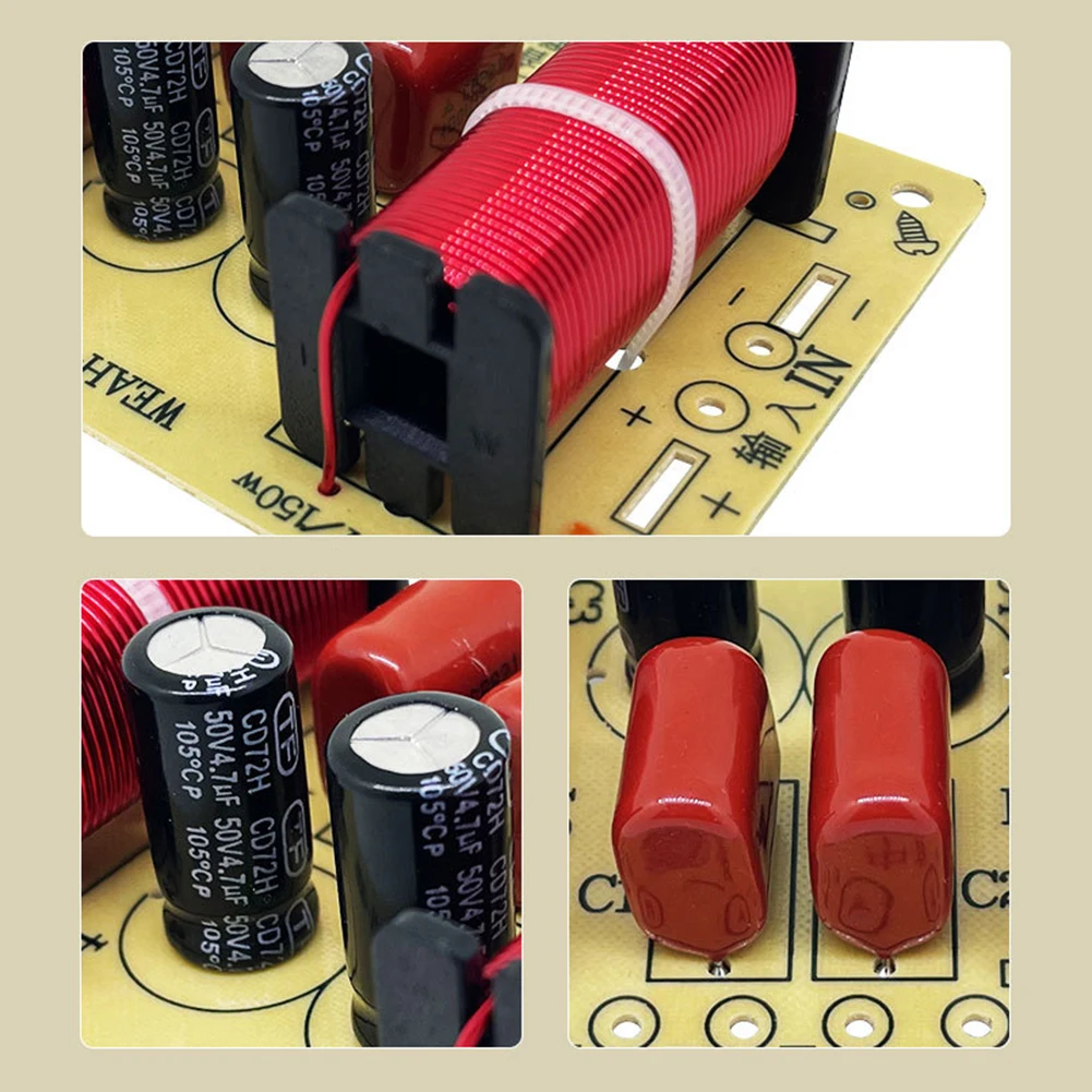 3 Way 150W Speaker Audio Frequency Divider Loudspeaker Crossover Filter Treble Midrange Bass Module Frequency Divider