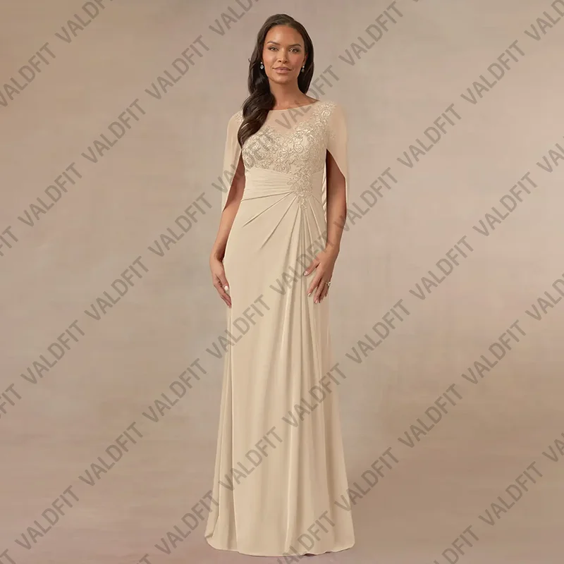 Long Chiffon Mother of the Bride Wedding Dresses