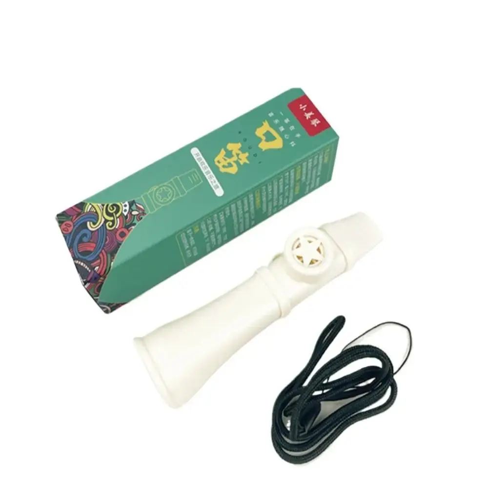 Portable ABS Kazoo Flute Easy To Learn with Lanyard Musical Instruments Joyful British Musical Whistle Toy Boys Girls Gift