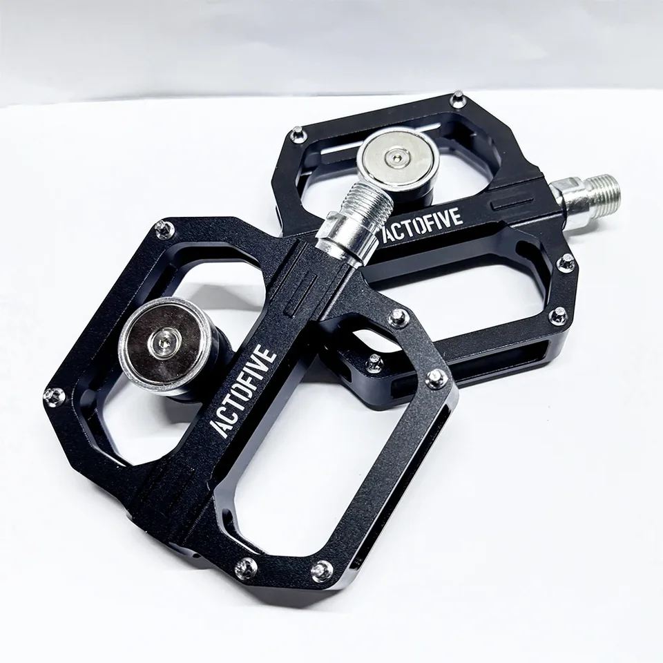 Road Bicycle MTB Bike Pedals Magnetic Pedal 200n Titanium Spindle