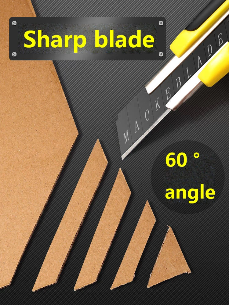 Cutter SK4 Blade Utility Knife Plastic Handle Coated Blade Cutter Safety Box Opener Tool Office Home Cutting Tools - 5