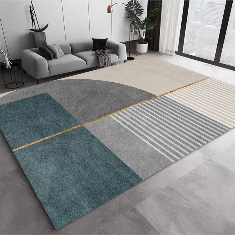 Nordic Velvet Carpet - Modern Area Rug | Large Non-Slip Living Room Rug