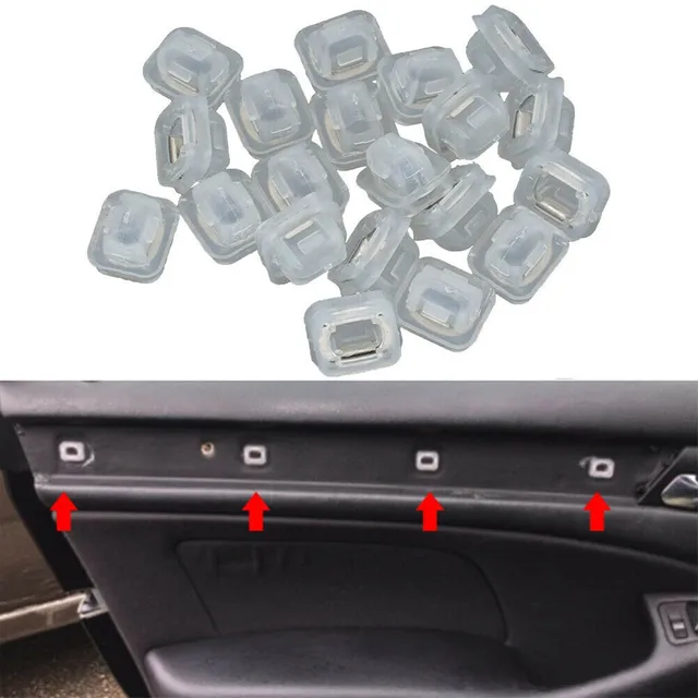 20/40Pcs Auto Tür Panel Clips 3mm Loch Mit Dichtung Ring kunststoff Nieten  Fastener Für BMW E36 e38 E39 E46 X5 M3 M5 Z3 Auto Zubehör - AliExpress