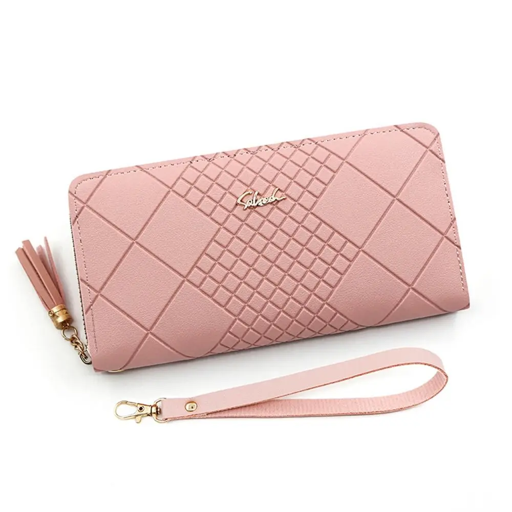 Elegant Women's PU Leather Wristlet Wallet – Large Capacity Coin Purse & Card Holder