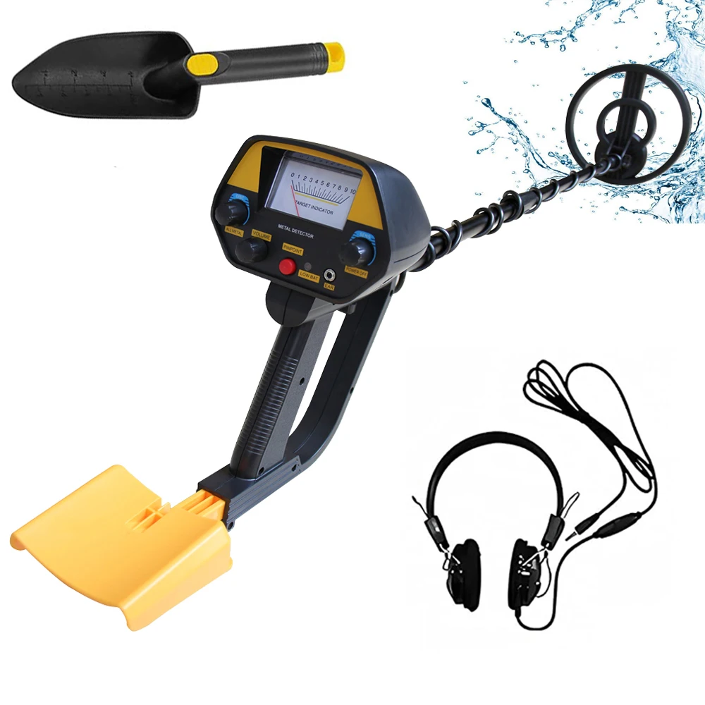

MD-4080 Portable Gold Detector Waterproof Search Coil DISC ALL METAL and PINPOINT MD4080 Metal Detector with Headphone Optional