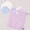 6 Pcs/Set Waterproof 10cm Bamboo Breastfeeding Pad Reusable Nursing Pads With Laundry Bag 1
